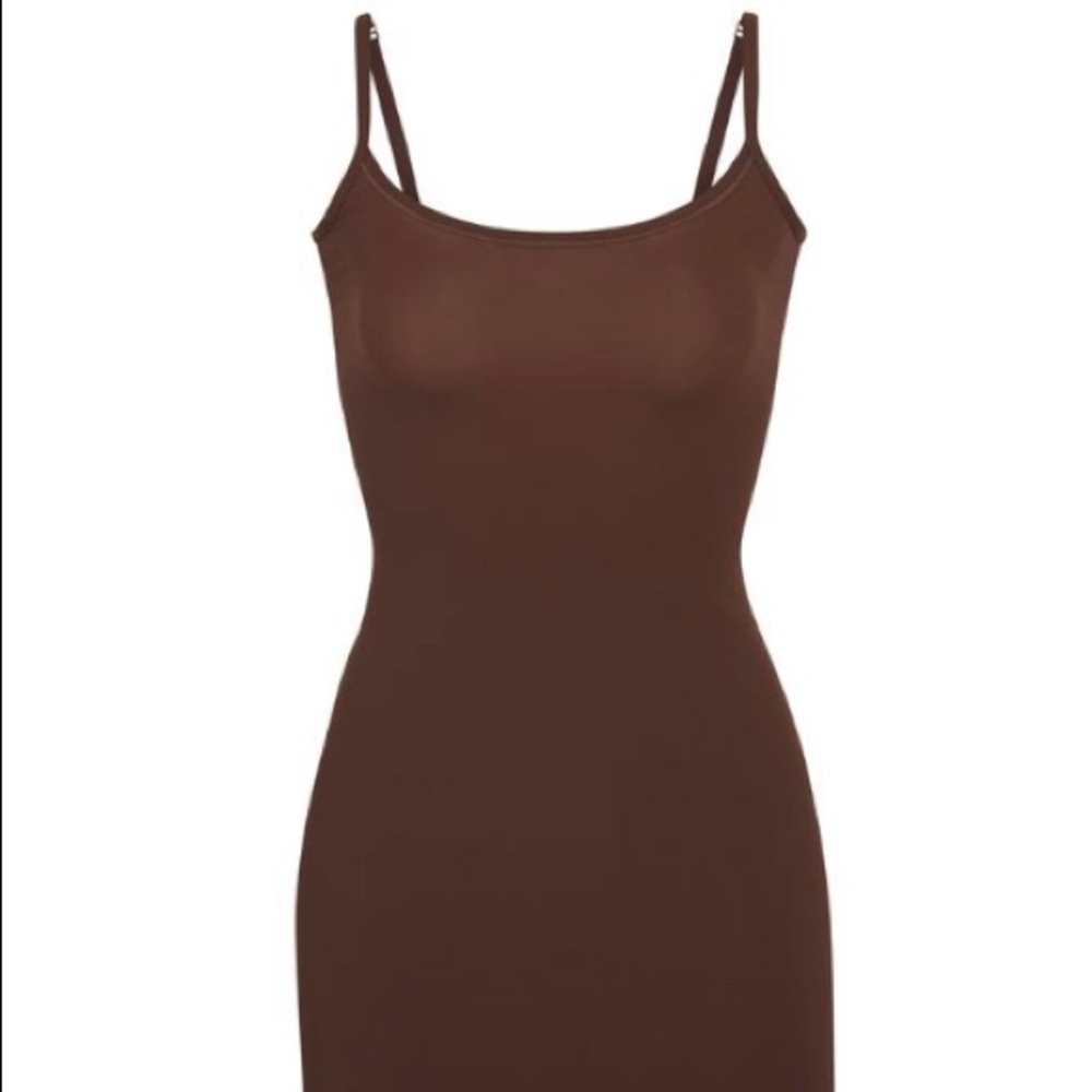 SKIMS Slip Dress in Cocoa
